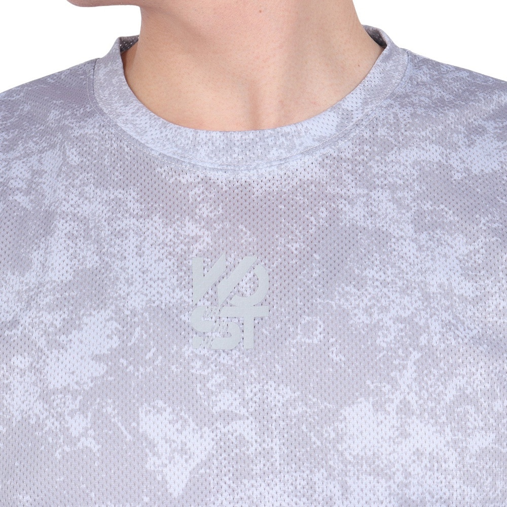 エックスティーエス（XTS）（メンズ）バスケットボールウェア ドライプラス 高通気 半袖Tシャツ 751TS4ES0027LGRY