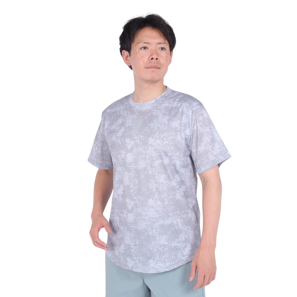 エックスティーエス（XTS）（メンズ）バスケットボールウェア ドライプラス 高通気 半袖Tシャツ 751TS4ES0027LGRY