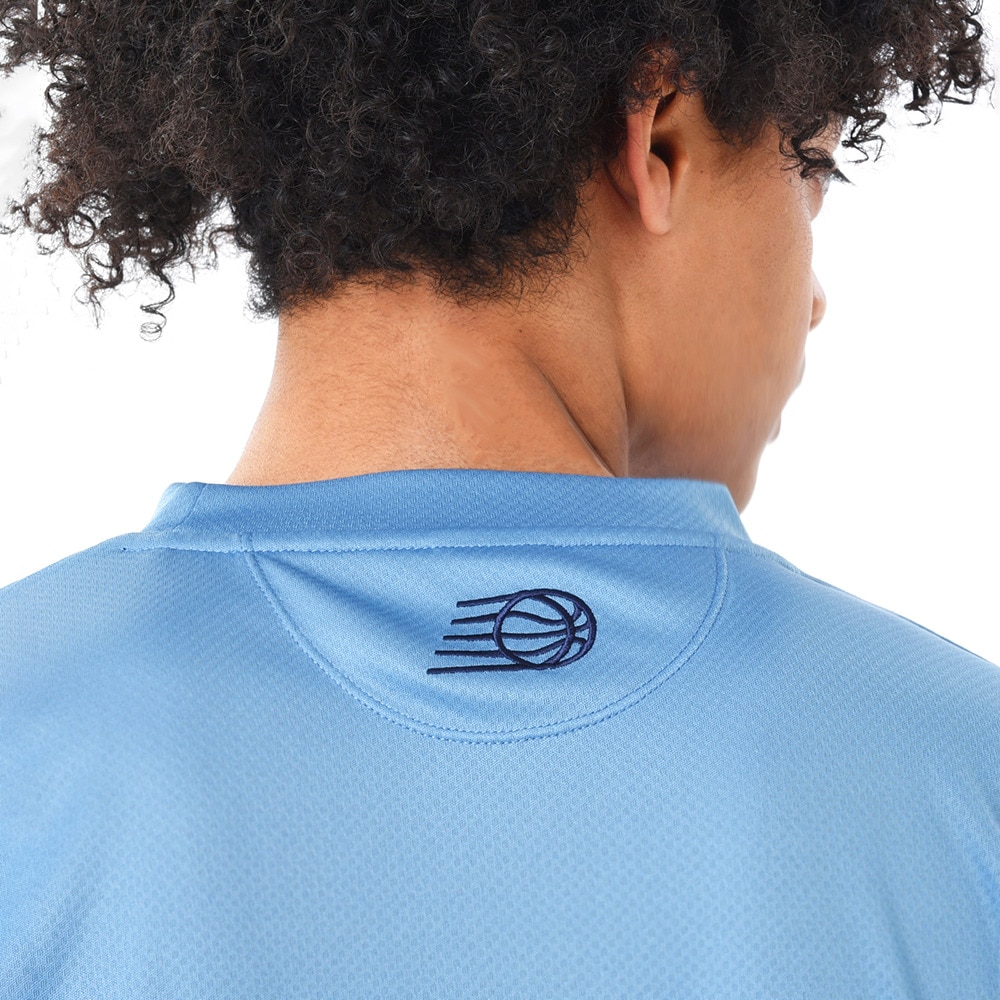 ニューバランス（new balance）（メンズ）バスケットボールウェア サイドカラーブロック ロングスリーブTシャツ AMT45180HEB
