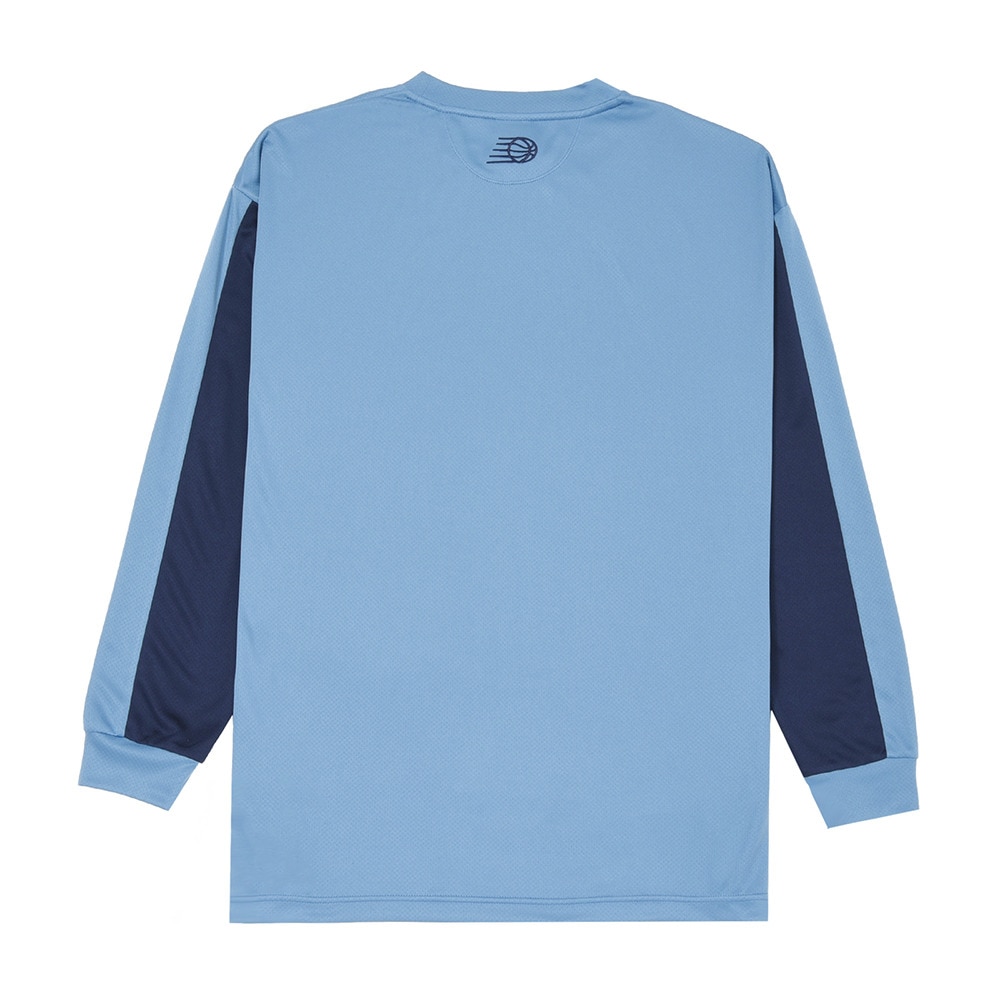 ニューバランス（new balance）（メンズ）バスケットボールウェア サイドカラーブロック ロングスリーブTシャツ AMT45180HEB