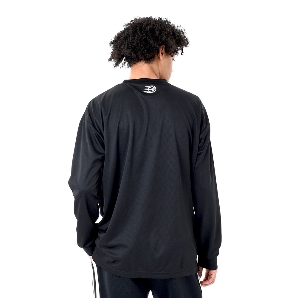 ニューバランス（new balance）（メンズ）バスケットボールウェア グラフィック ロングスリーブTシャツ AMT45181BK