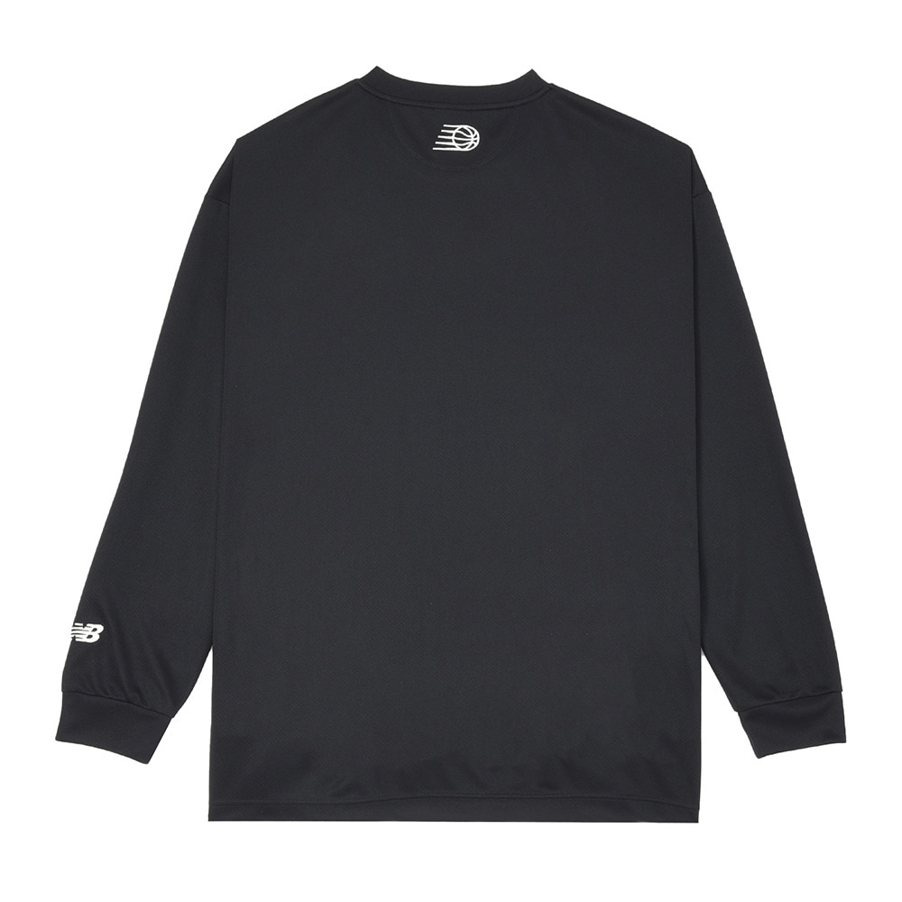 ニューバランス（new balance）（メンズ）バスケットボールウェア グラフィック ロングスリーブTシャツ AMT45181BK
