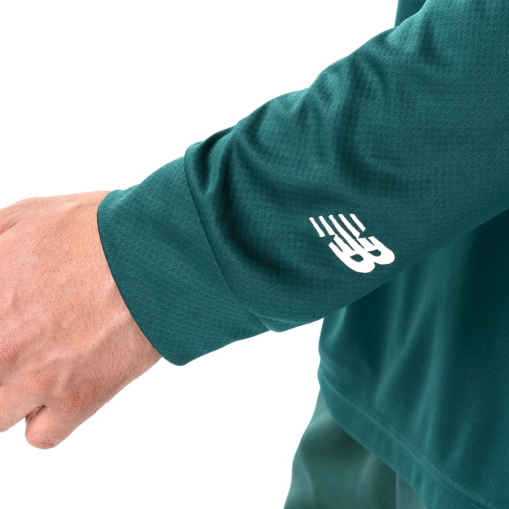 ニューバランス（new balance）（メンズ）バスケットボールウェア グラフィック ロングスリーブTシャツ AMT45181NWG