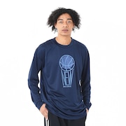 (メンズ)バスケットボールウェア グラフィック ロングスリーブTシャツ AMT45181TNV