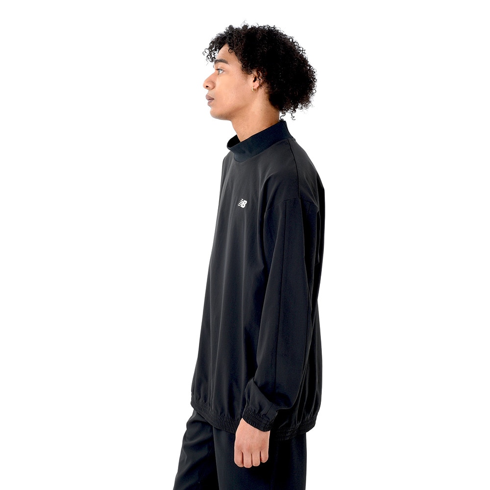 ニューバランス（new balance）（メンズ）バスケットボールウェア ストレッチウィンドシューティング モックネックトップ AMT45182BK