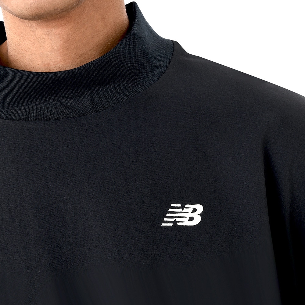 ニューバランス（new balance）（メンズ）バスケットボールウェア ストレッチウィンドシューティング モックネックトップ AMT45182BK