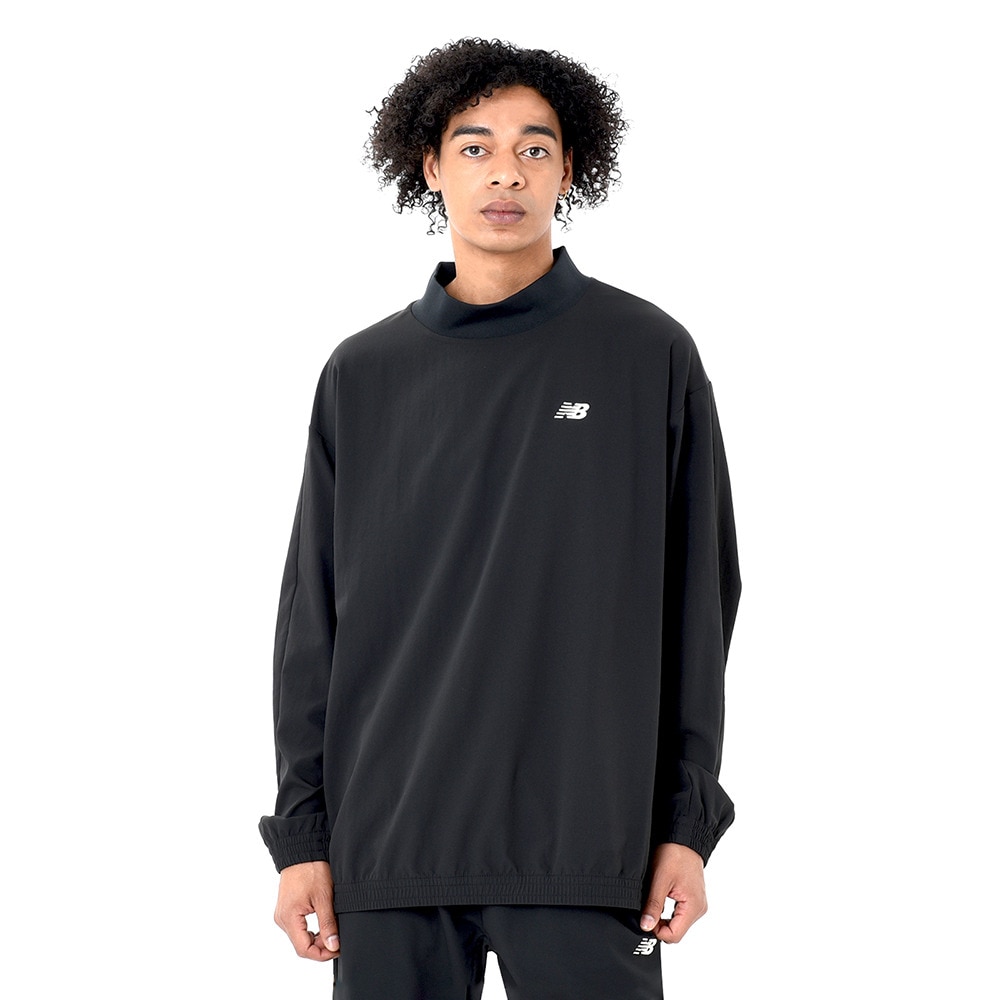 ニューバランス（new balance）（メンズ）バスケットボールウェア ストレッチウィンドシューティング モックネックトップ AMT45182BK