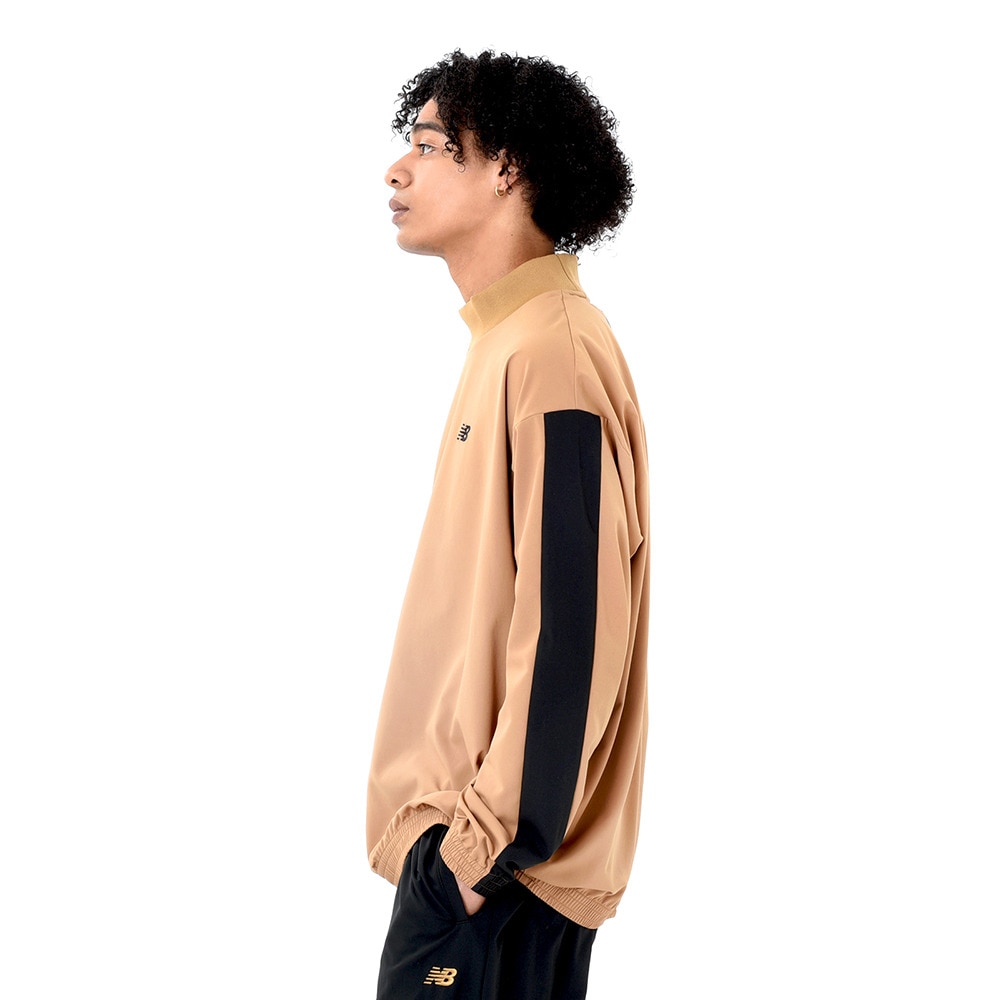 ニューバランス（new balance）（メンズ）バスケットボールウェア ストレッチウィンドシューティング モックネックトップ AMT45182GIN