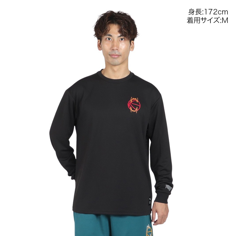 プーマ（PUMA）（メンズ）バスケットボールウェア 長袖 Tシャツ 62926701