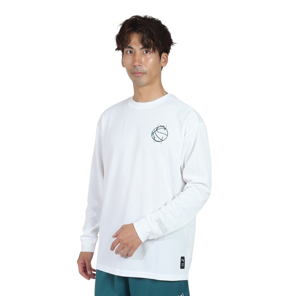 プーマ（PUMA）（メンズ）バスケットボールウェア 長袖 Tシャツ 62926702