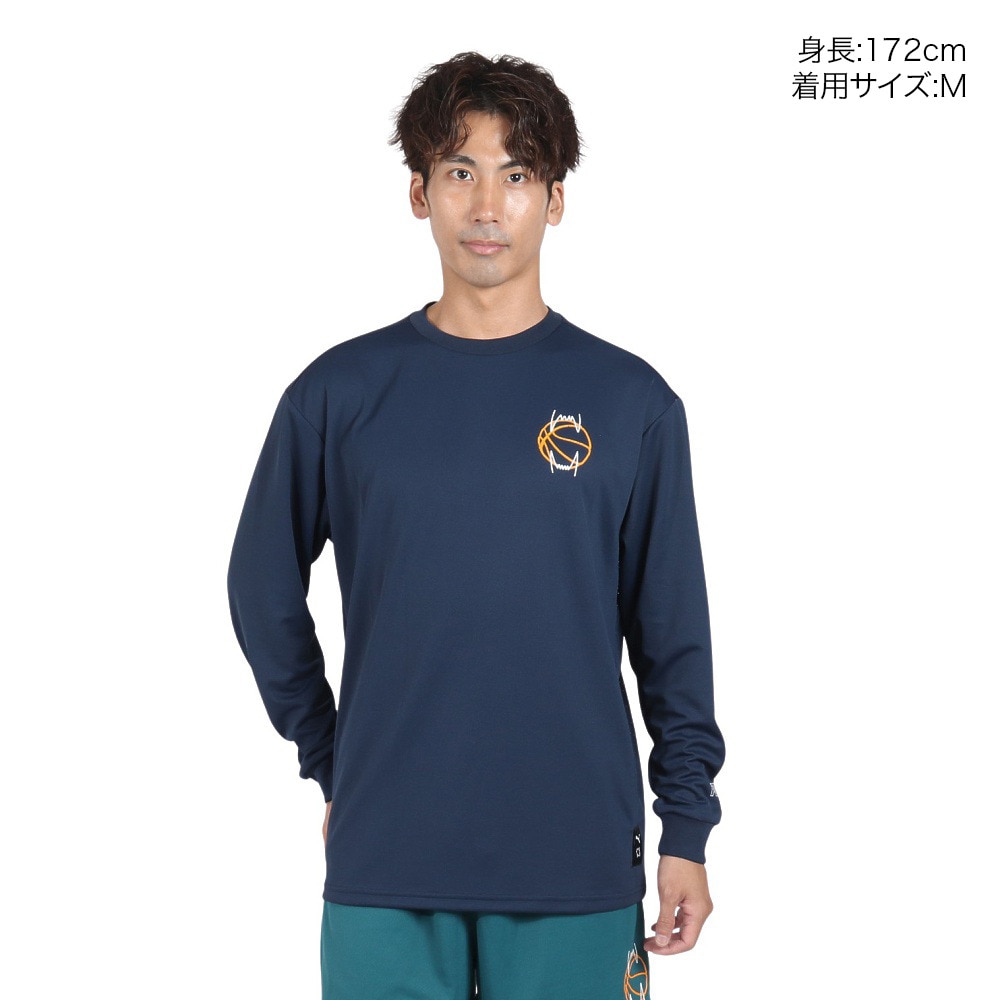 プーマ（PUMA）（メンズ）バスケットボールウェア 長袖 Tシャツ 62926714
