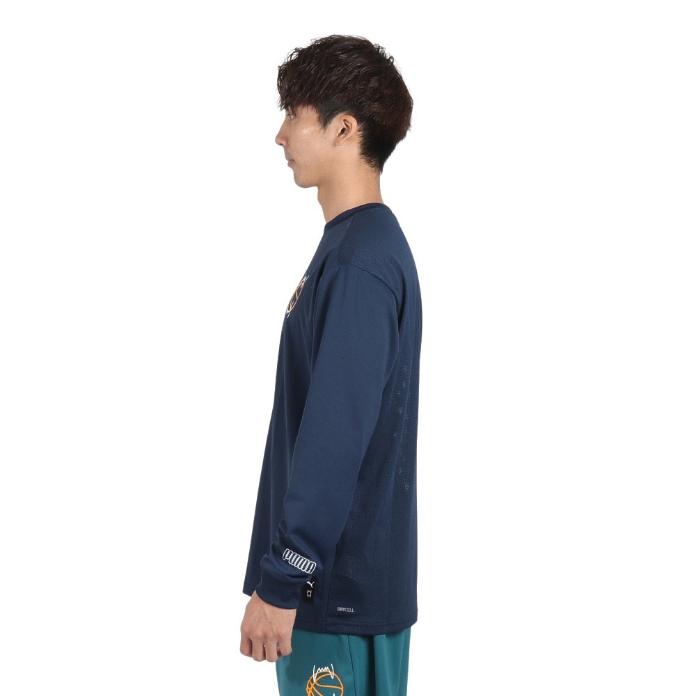 プーマ（PUMA）（メンズ）バスケットボールウェア 長袖 Tシャツ 62926714