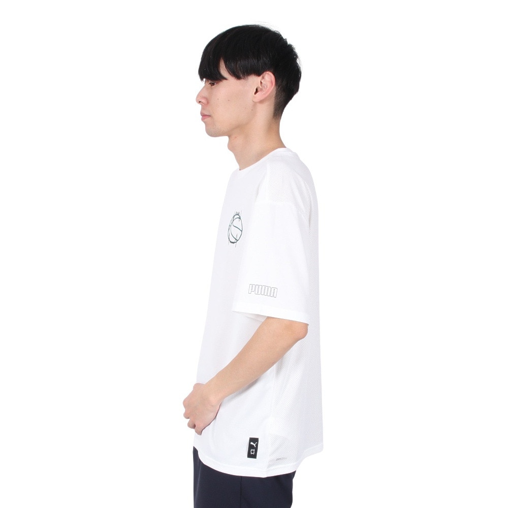プーマ（PUMA）（メンズ、レディース）バスケットボールウェア 半袖 Tシャツ 68452302