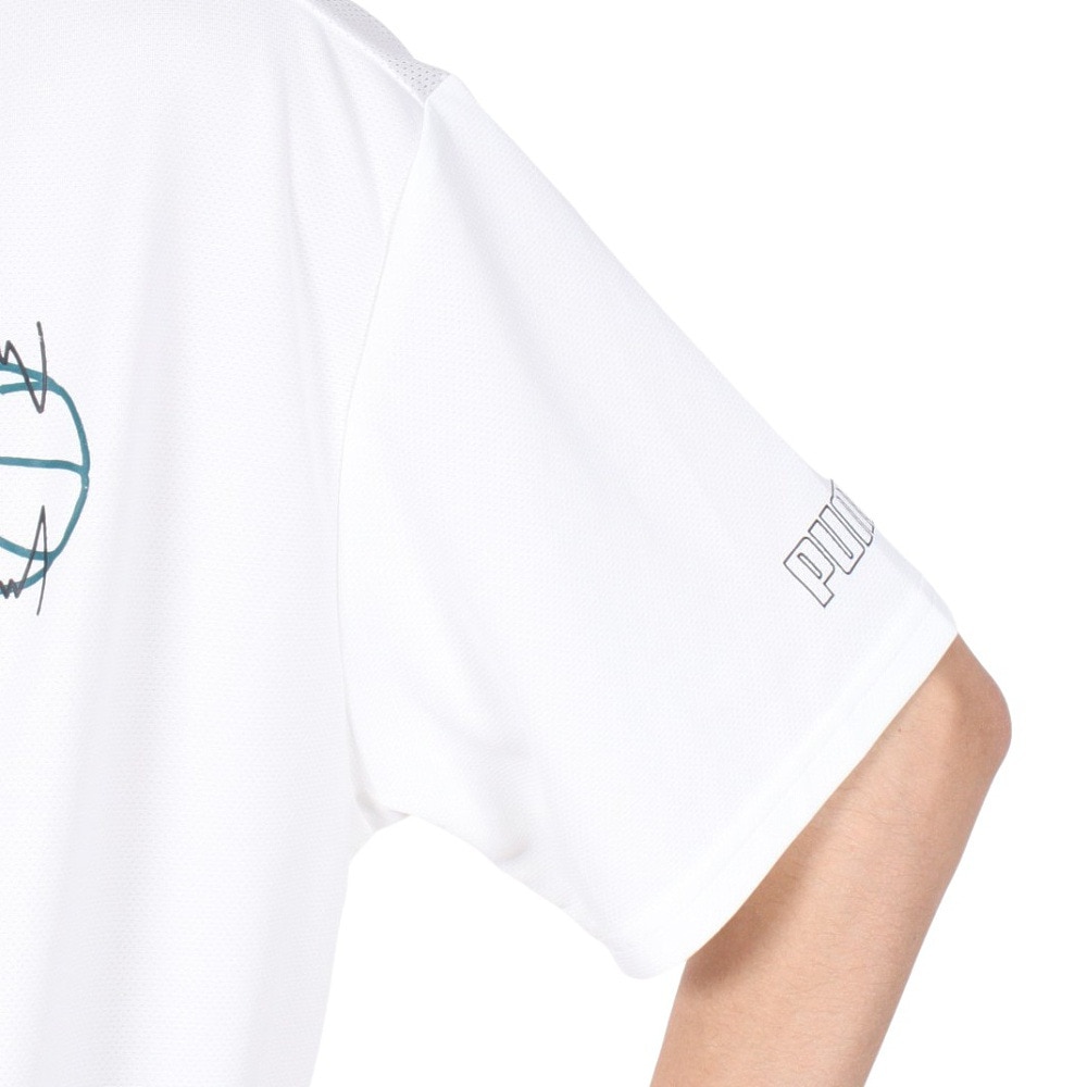 プーマ（PUMA）（メンズ、レディース）バスケットボールウェア 半袖 Tシャツ 68452302