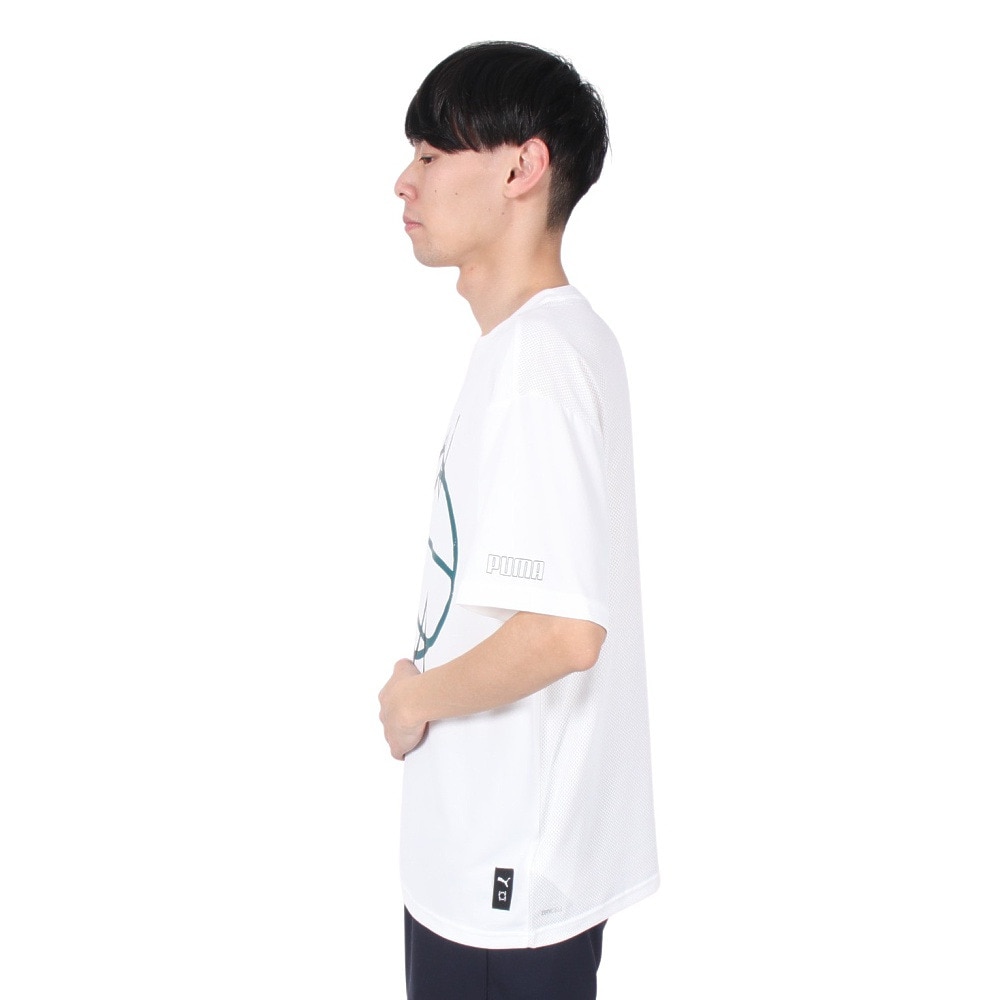 プーマ（PUMA）（メンズ、レディース）バスケットボールウェア 半袖 Tシャツ 68452502
