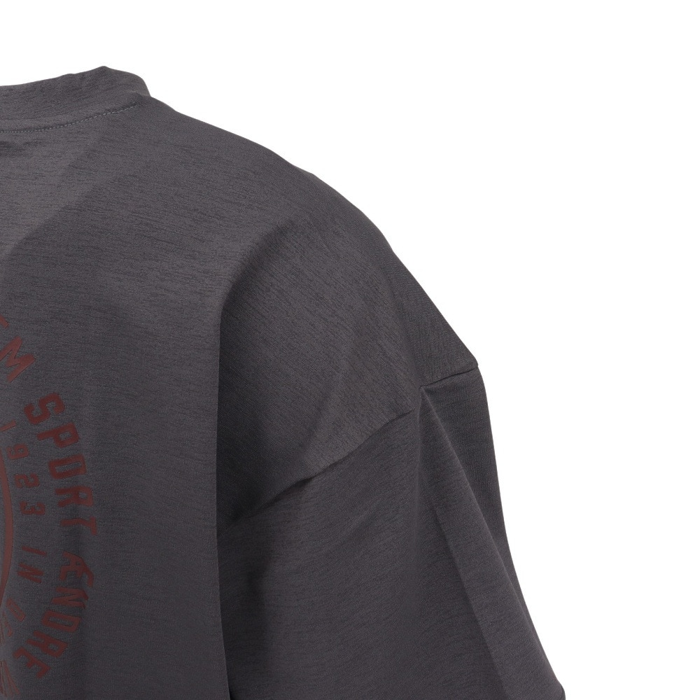 ヒュンメル（hummel）（メンズ、レディース）【新商品】 スポーツウェア コットンライク Tシャツ ユニセックス チャコール UVカット HAPB4089-921