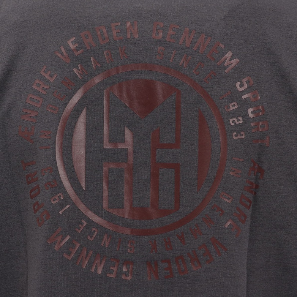 ヒュンメル（hummel）（メンズ、レディース）【新商品】 スポーツウェア コットンライク Tシャツ ユニセックス チャコール UVカット HAPB4089-921