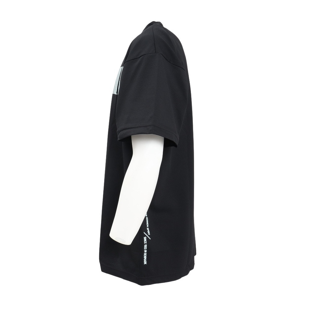 ヒュンメル（hummel）（メンズ、レディース）【新商品】 スポーツウェア コットンライク Tシャツ ユニセックス ブラック UVカット HAPB4091-90