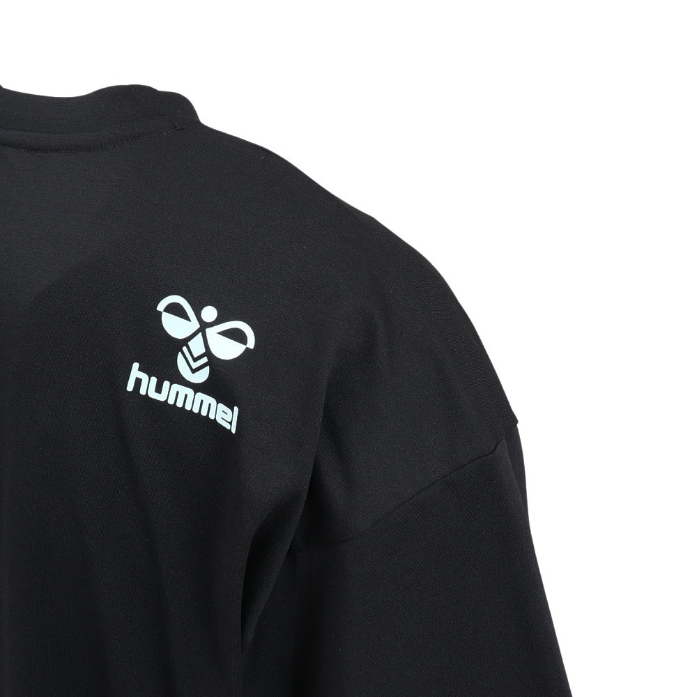 ヒュンメル（hummel）（メンズ、レディース）【新商品】 スポーツウェア コットンライク Tシャツ ユニセックス ブラック UVカット HAPB4091-90