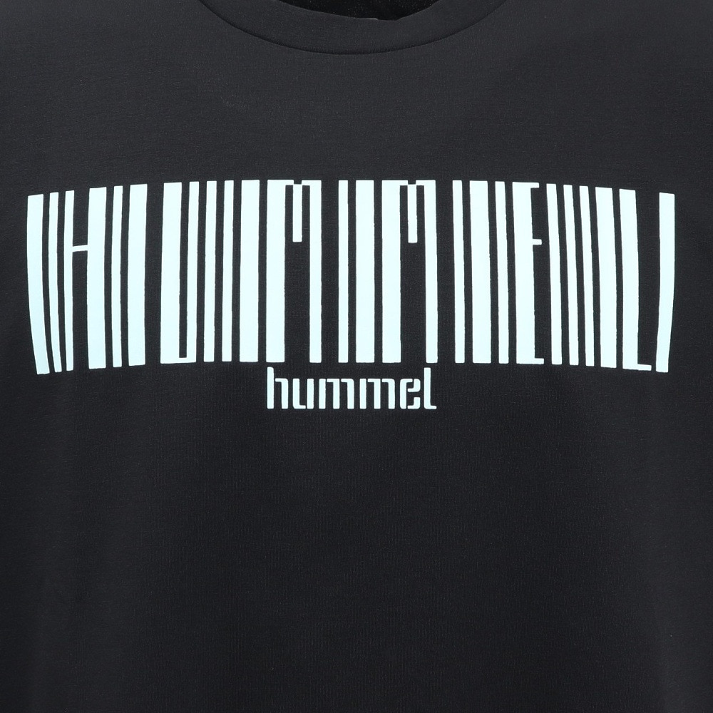 ヒュンメル（hummel）（メンズ、レディース）【新商品】 スポーツウェア コットンライク Tシャツ ユニセックス ブラック UVカット HAPB4091-90