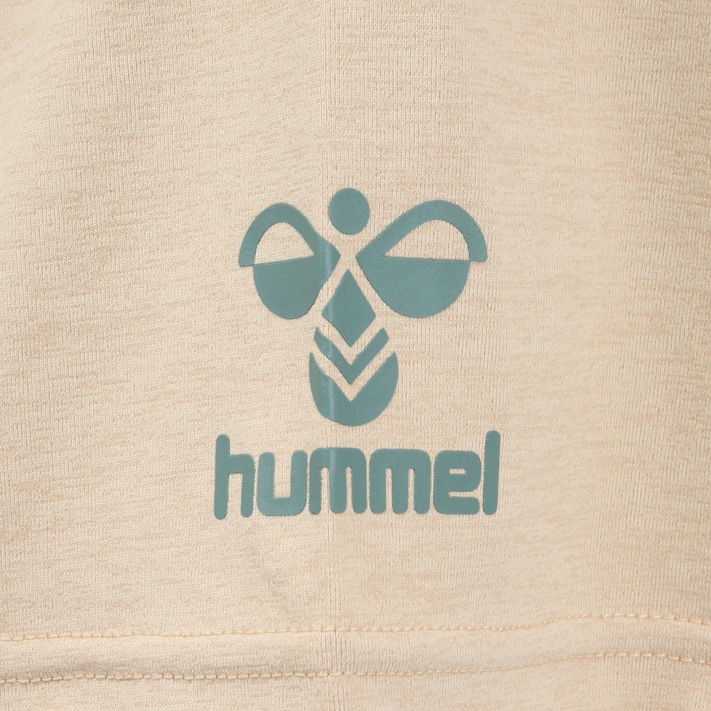 ヒュンメル（hummel）（メンズ、レディース）【新商品】 スポーツウェア コットンライク Tシャツ ユニセックス ライトベージュ UVカット HAPB4092-421