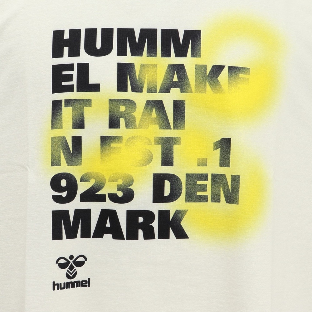 ヒュンメル（hummel）（メンズ、レディース）【新商品】 スポーツウェア コットンライク Tシャツ ユニセックス オフホワイト UVカット XB HAPB4094XB-11