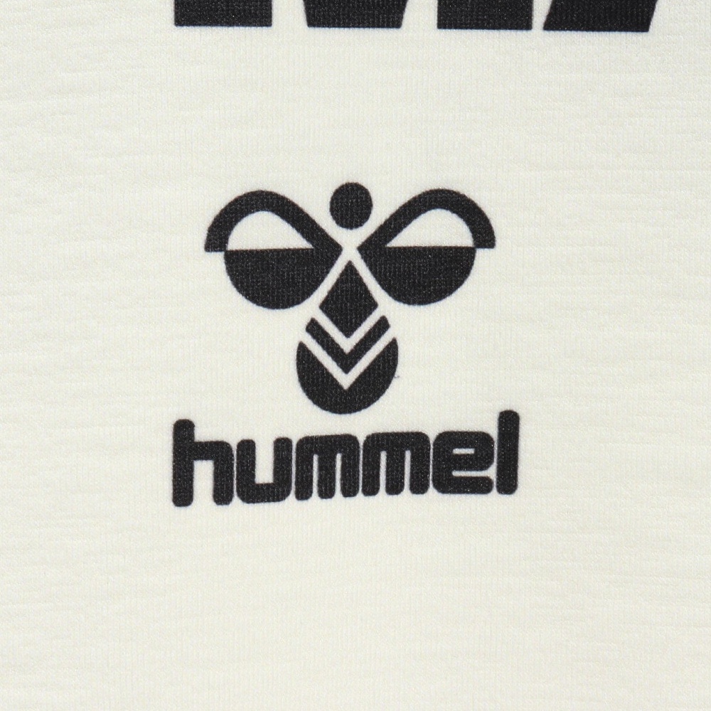 ヒュンメル（hummel）（メンズ、レディース）【新商品】 スポーツウェア コットンライク Tシャツ ユニセックス オフホワイト UVカット XB HAPB4094XB-11