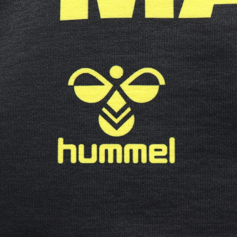 ヒュンメル（hummel）（メンズ、レディース）【新商品】 スポーツウェア コットンライク Tシャツ ユニセックス ブラック UVカット XB HAPB4094XB-90