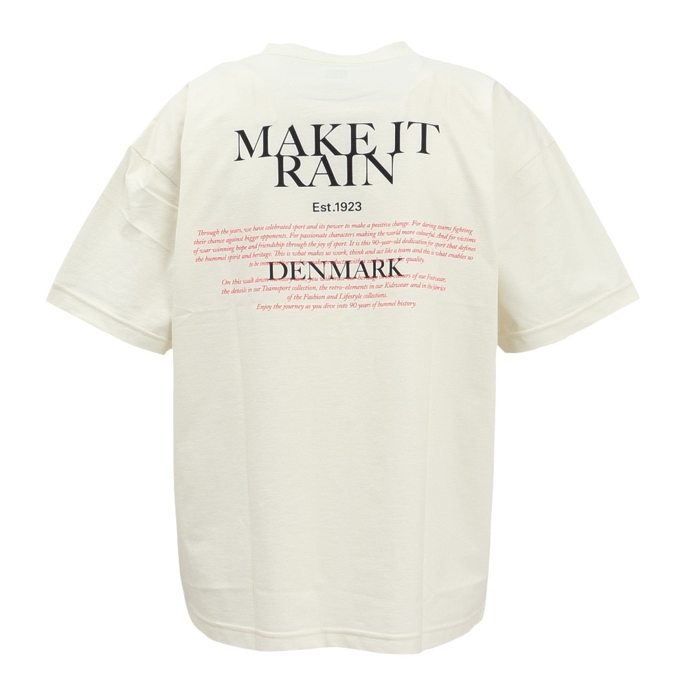 ヒュンメル（hummel）（メンズ、レディース）【新商品】 スポーツウェア コットンライク Tシャツ ユニセックス オフホワイト UVカット XB HAPB4095XB-11