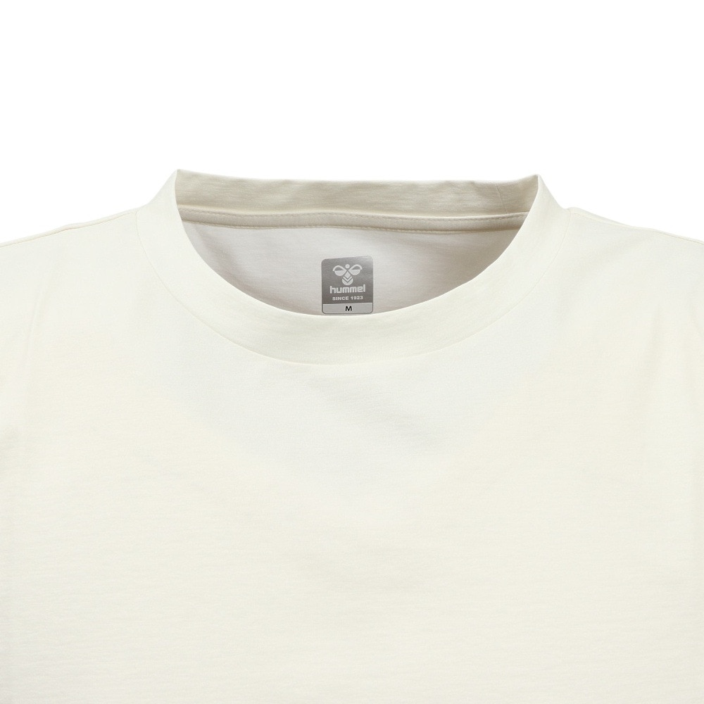 ヒュンメル（hummel）（メンズ、レディース）【新商品】 スポーツウェア コットンライク Tシャツ ユニセックス オフホワイト UVカット XB HAPB4095XB-11