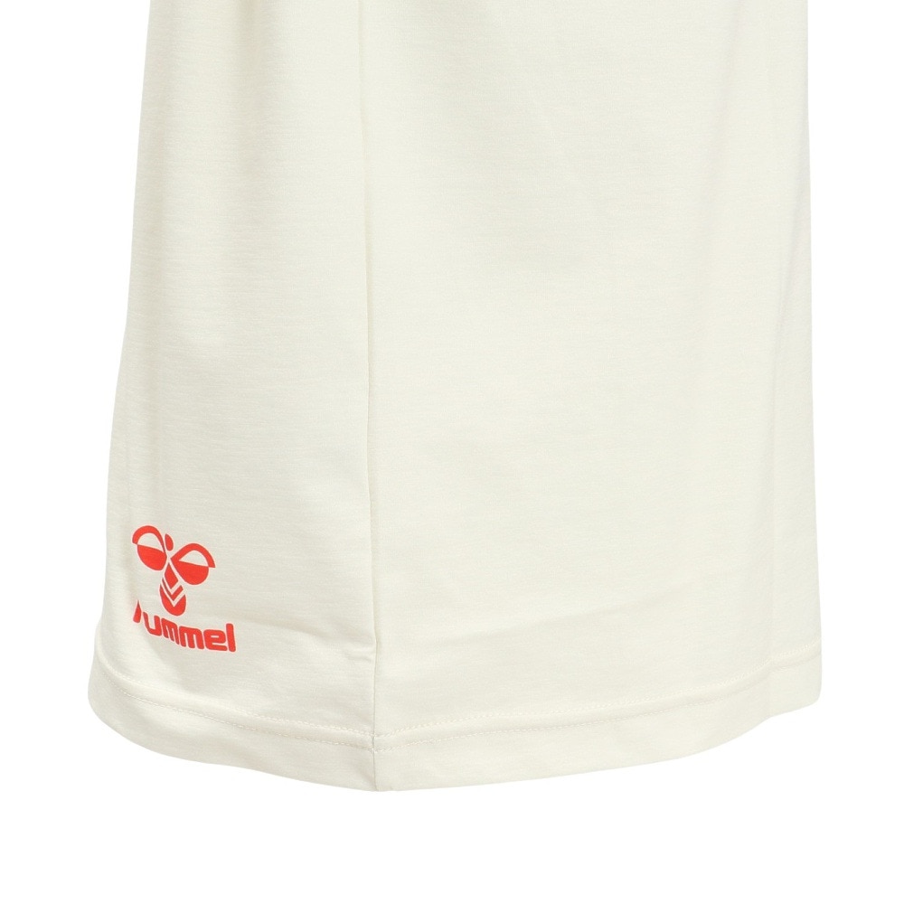 ヒュンメル（hummel）（メンズ、レディース）【新商品】 スポーツウェア コットンライク Tシャツ ユニセックス オフホワイト UVカット XB HAPB4095XB-11