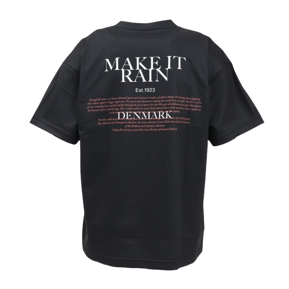 ヒュンメル（hummel）（メンズ、レディース）【新商品】 スポーツウェア コットンライク Tシャツ ユニセックス ブラック XB UVカット HAPB4095XB-90