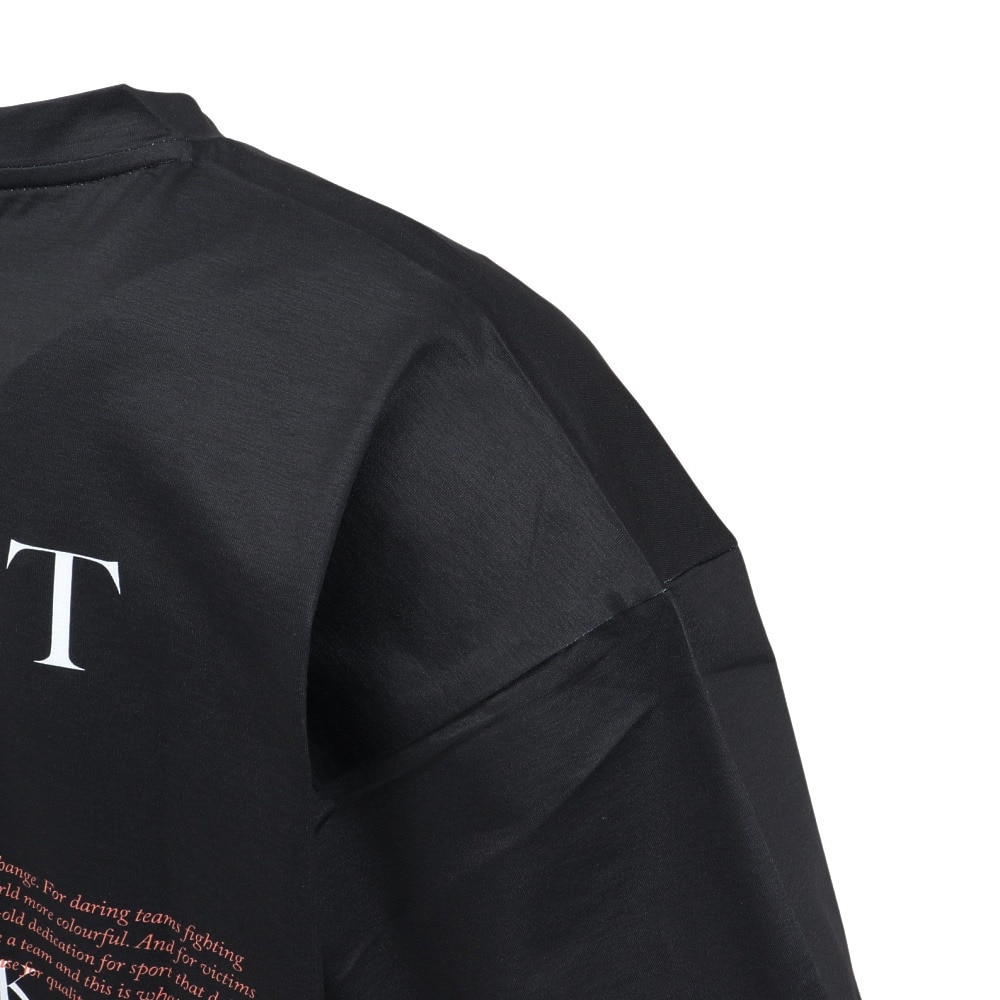 ヒュンメル（hummel）（メンズ、レディース）【新商品】 スポーツウェア コットンライク Tシャツ ユニセックス ブラック XB UVカット HAPB4095XB-90
