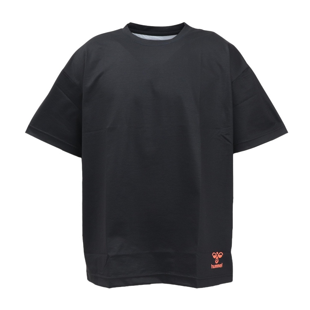 ヒュンメル（hummel）（メンズ、レディース）【新商品】 スポーツウェア コットンライク Tシャツ ユニセックス ブラック XB UVカット HAPB4095XB-90