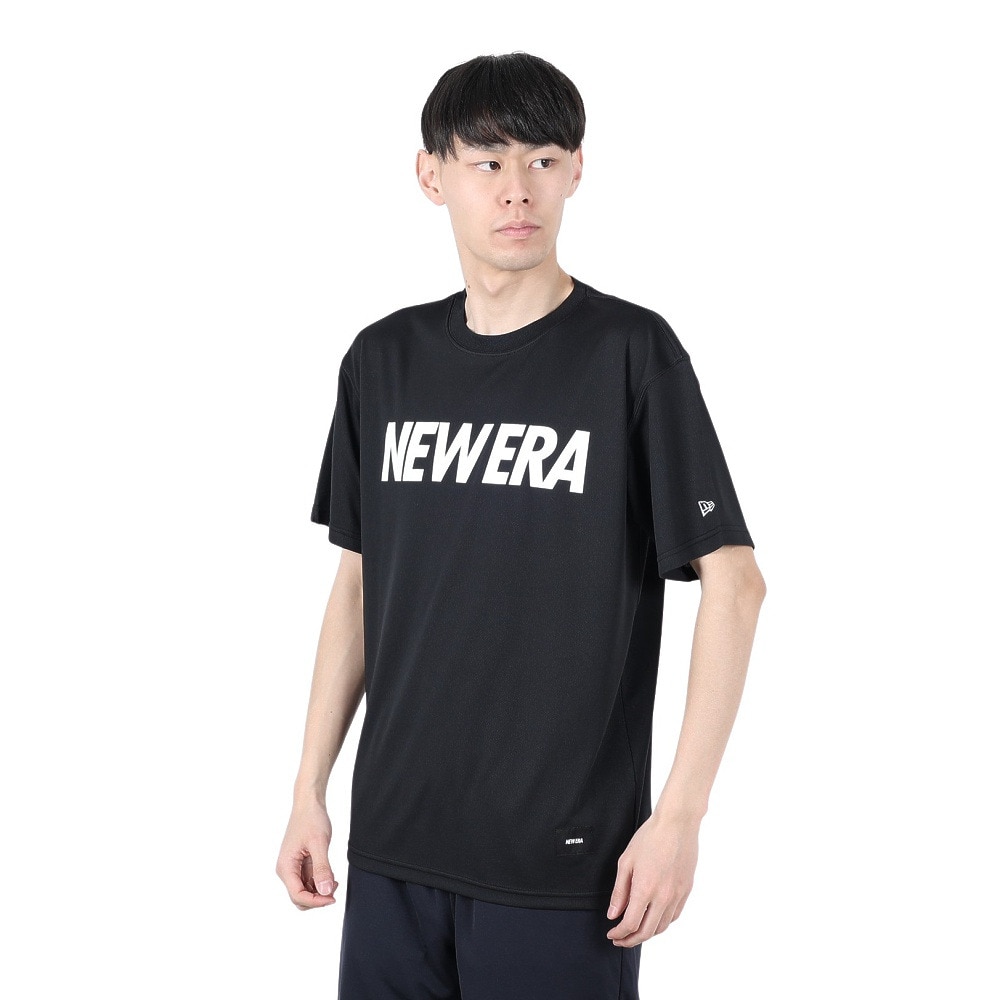 ニューエラ（NEW ERA）（メンズ）【新商品】 バスケットボールウェア Performance Apparel 半袖 テック Tシャツ BLK 14410129
