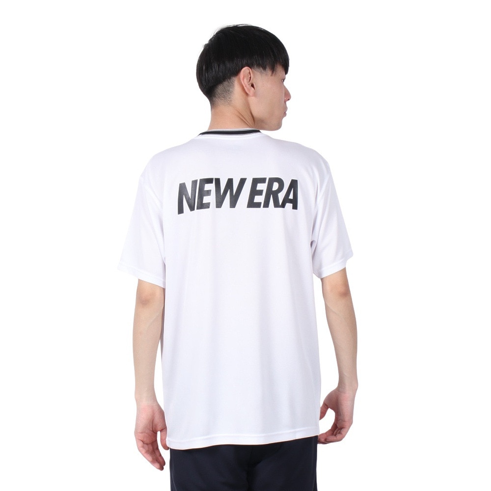 ニューエラ（NEW ERA）（メンズ）バスケットボールウェア 半袖 テック Tシャツ Stripe Colla 14410130