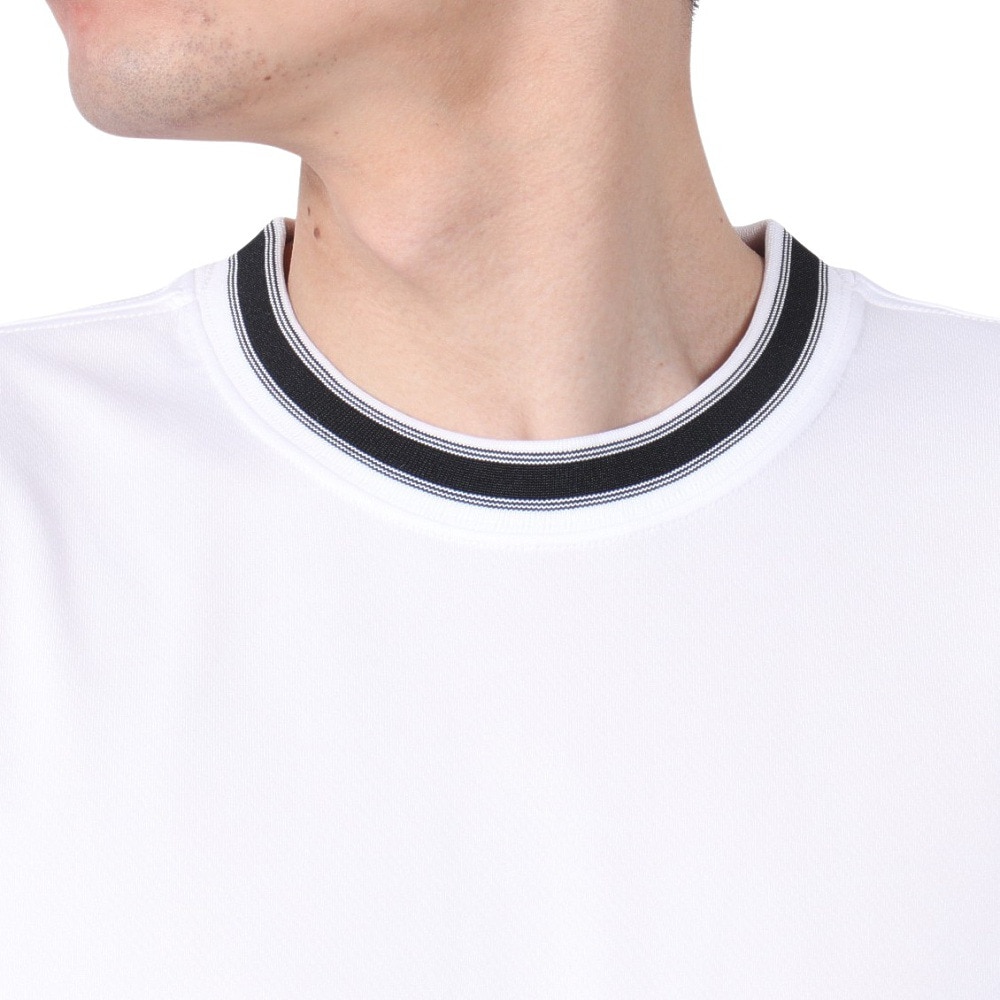 ニューエラ（NEW ERA）（メンズ）バスケットボールウェア 半袖 テック Tシャツ Stripe Colla 14410130