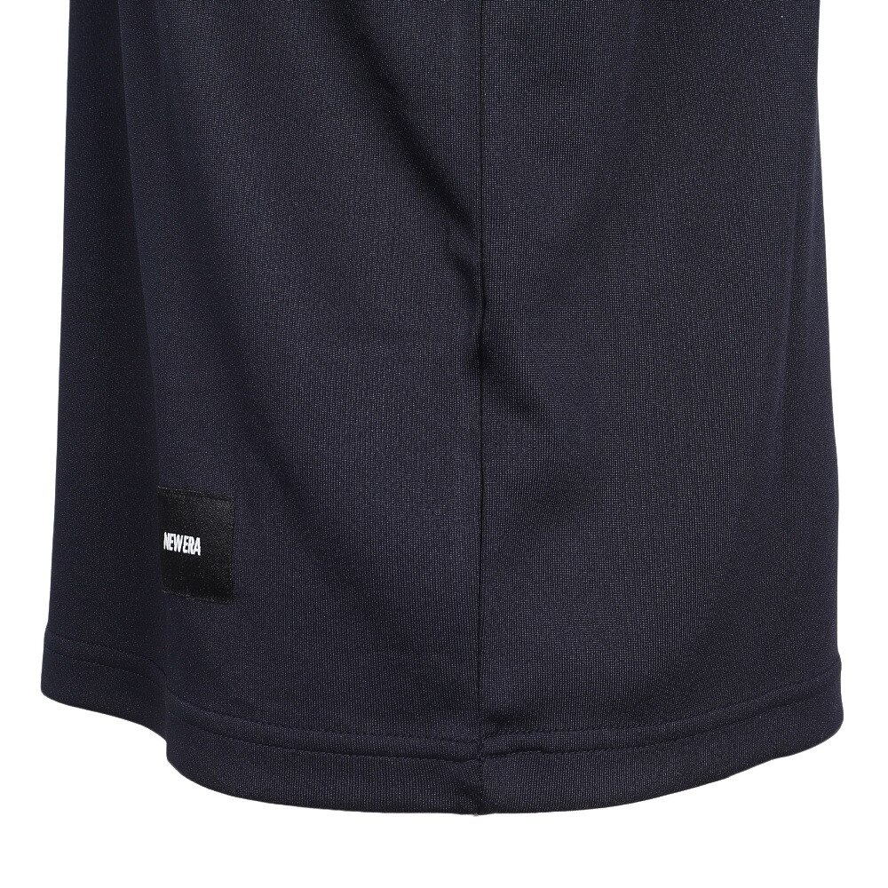 ニューエラ（NEW ERA）（メンズ）バスケットボールウェア Performance Apparel 半袖 テック Tシャツ Stripe Collar NVY 14410131