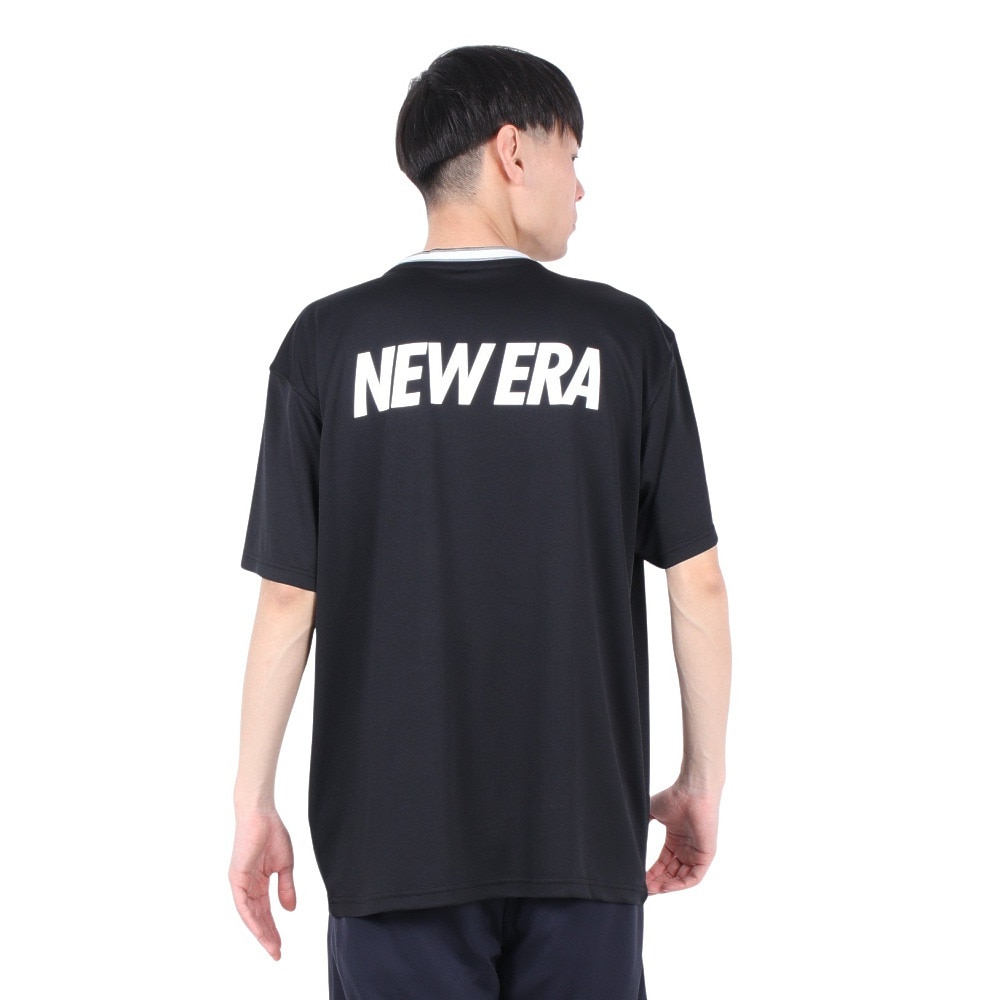 ニューエラ（NEW ERA）（メンズ）バスケットボールウェア 半袖 テック Tシャツ Stripe Colla 14410132