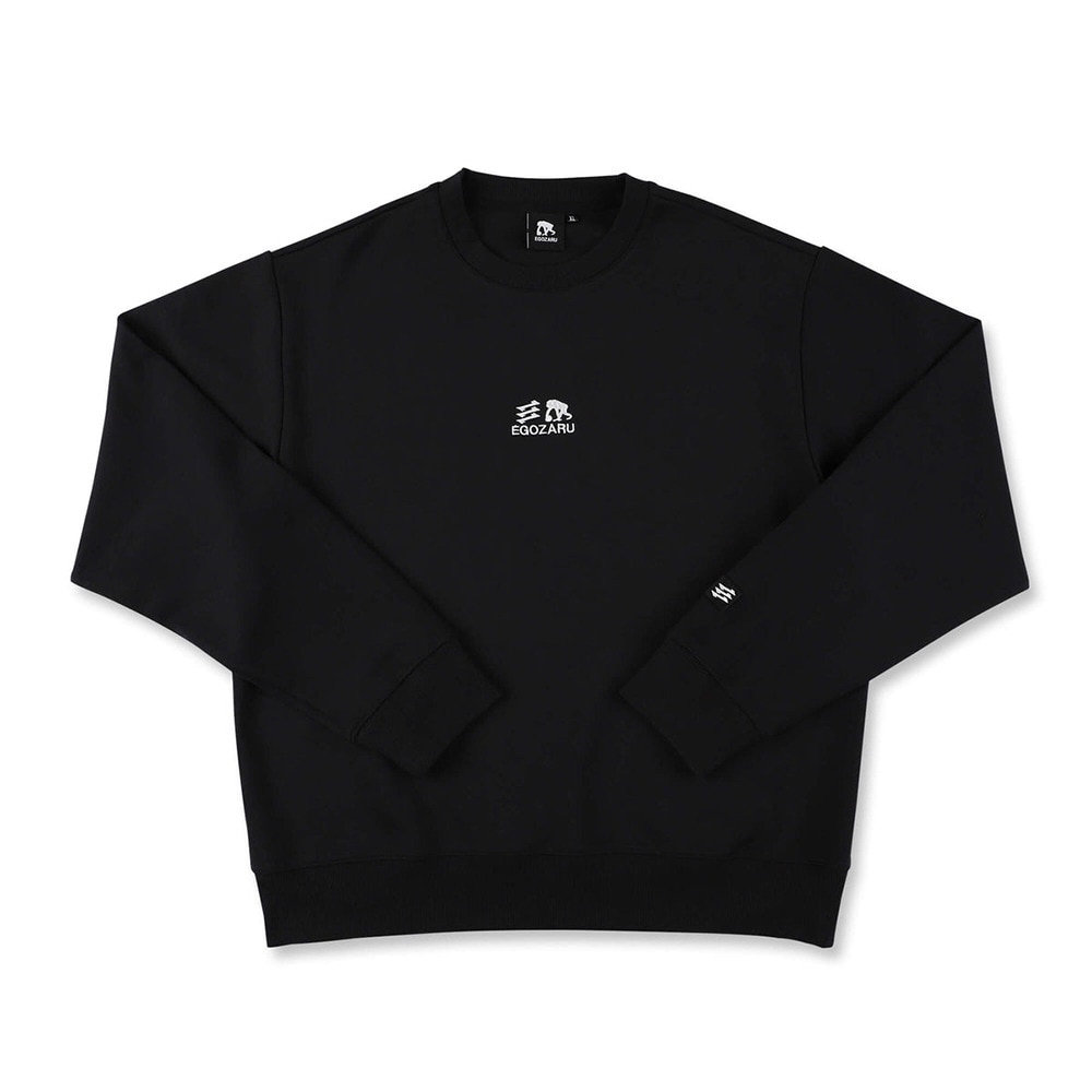 エゴザル（EGOZARU）（メンズ、レディース）バスケットボールウェア ダブルフェイス スウェット クルーネック EZFW24USW001