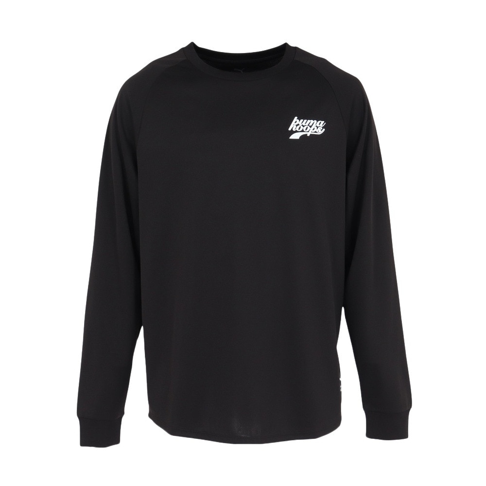 プーマ（PUMA）（メンズ）バスケットボールウェア シンプル スモール ロゴ 長袖 Tシャツ 63337901