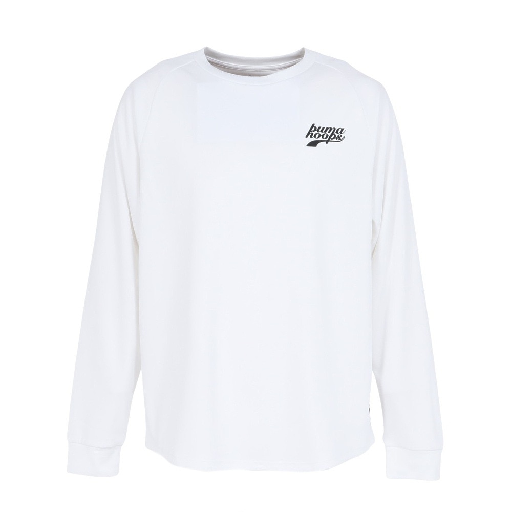 プーマ（PUMA）（メンズ）バスケットボールウェア シンプル スモール ロゴ 長袖 Tシャツ 63337902