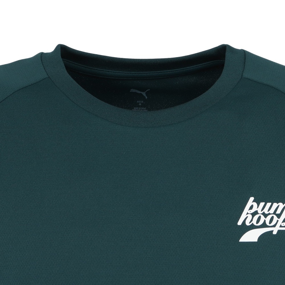 プーマ（PUMA）（メンズ）バスケットボールウェア シンプル スモール ロゴ 長袖 Tシャツ 63337905