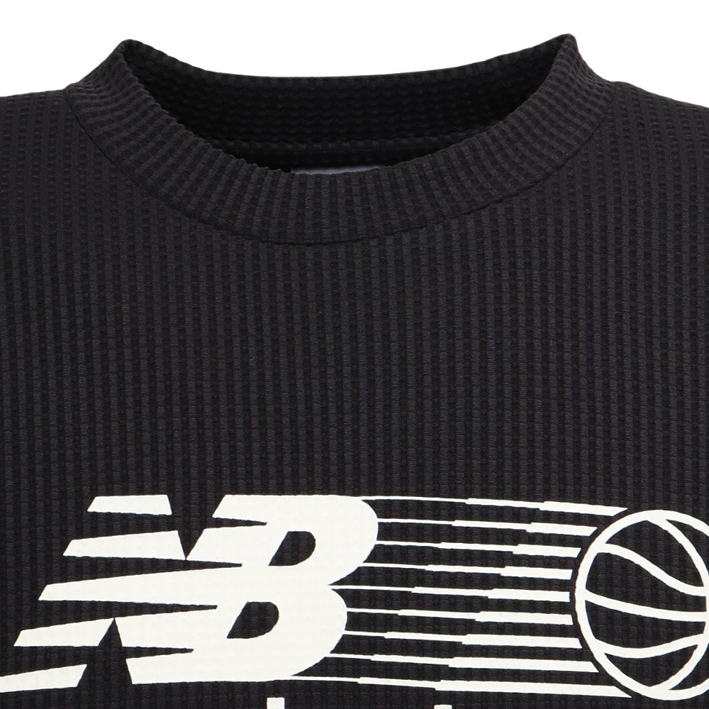 ニューバランス（new balance）（メンズ）バスケットボールウェア グラフィックショートスリーブシャツ AMT55620BK