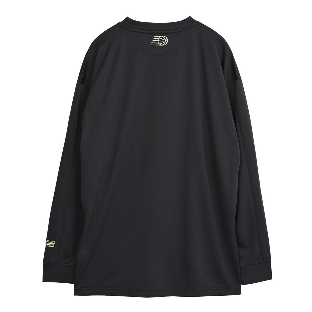 ニューバランス（new balance）（メンズ）バスケットボールウェア グラフィック ロングスリーブシャツ AMT55625BK