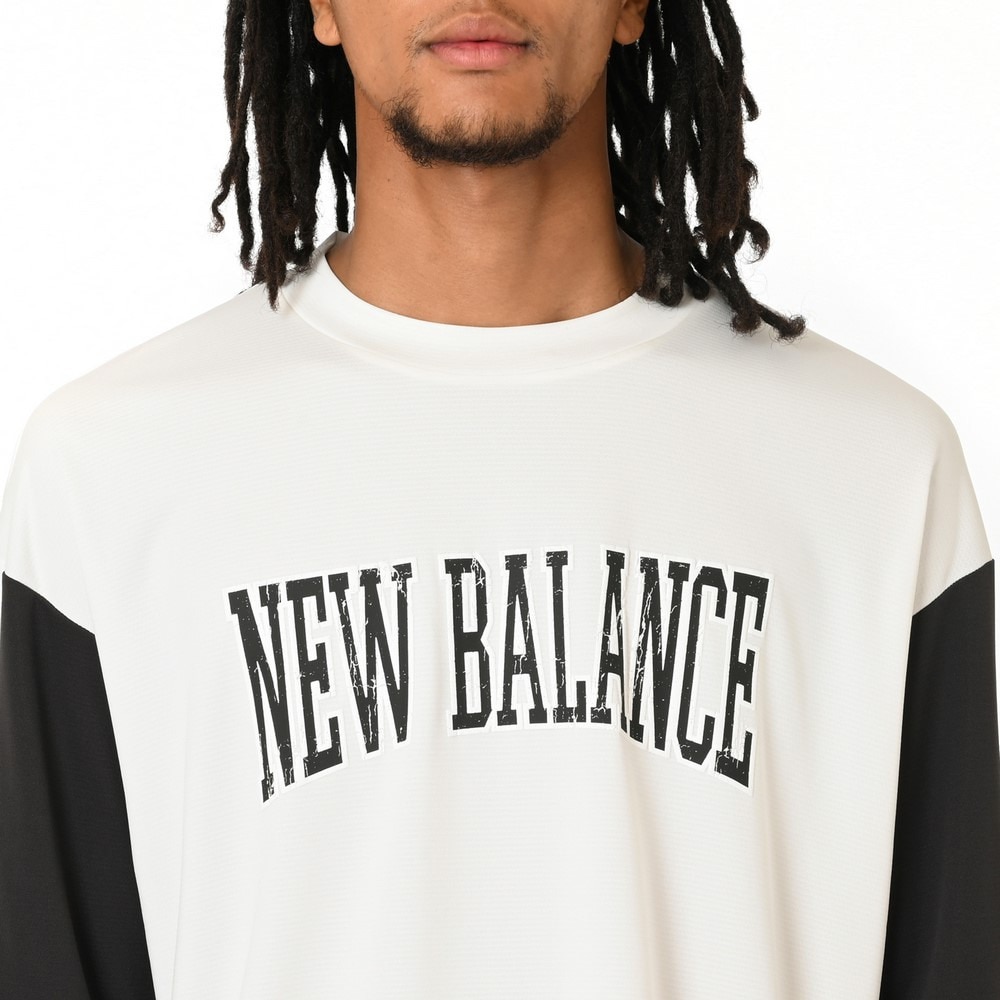 ニューバランス（new balance）（メンズ）バスケットボールウェア グラフィック ロングスリーブシャツ AMT55625SST