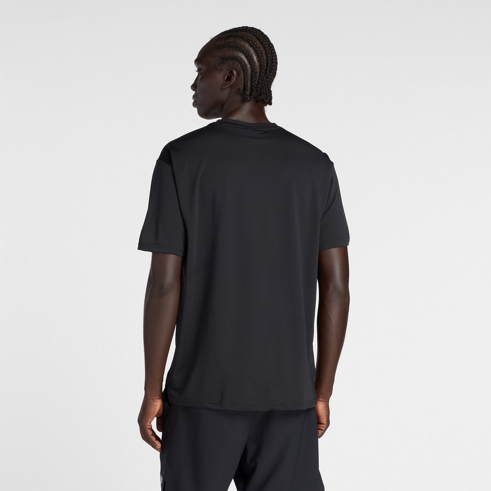 ニューバランス（new balance）（メンズ）バスケットボールウェア グラフィック トレーニング ショートスリーブシャツ MT53630BK