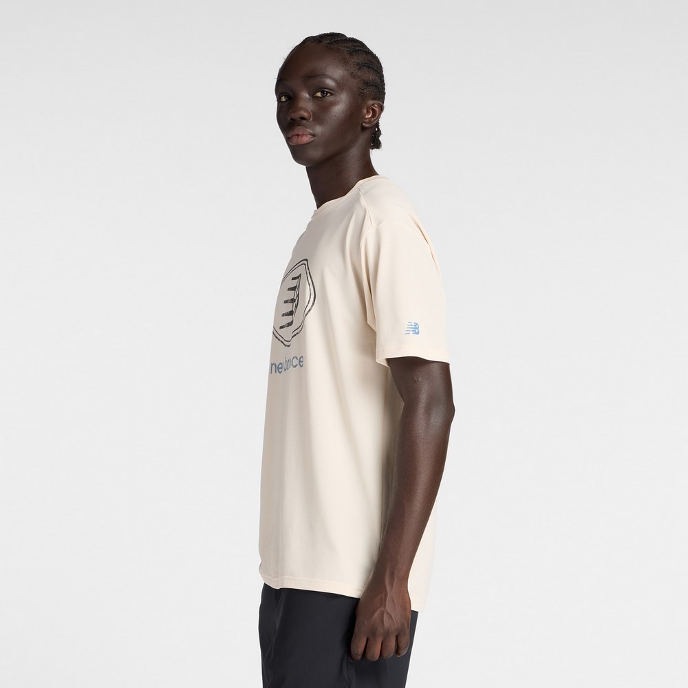 ニューバランス（new balance）（メンズ）バスケットボールウェア グラフィック トレーニング ショートスリーブシャツ MT53615BIS