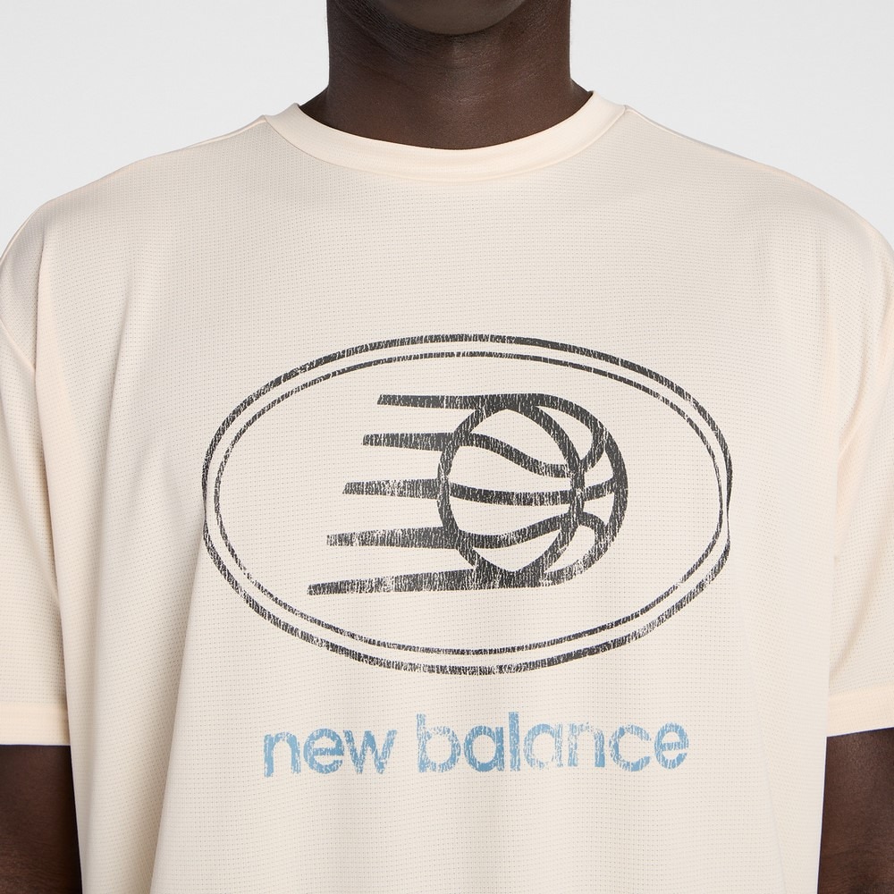 ニューバランス（new balance）（メンズ）バスケットボールウェア グラフィック トレーニング ショートスリーブシャツ MT53615BIS