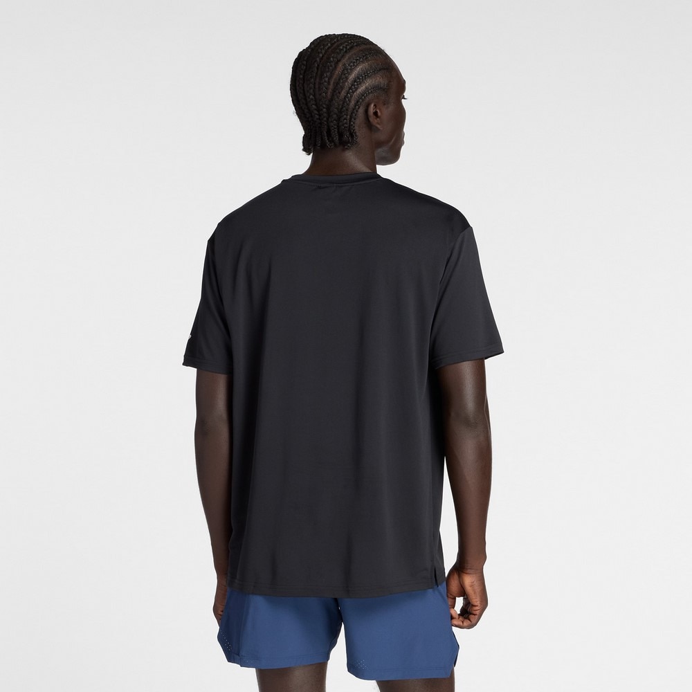 ニューバランス（new balance）（メンズ）バスケットボールウェア グラフィック トレーニング ショートスリーブシャツ MT53615BK